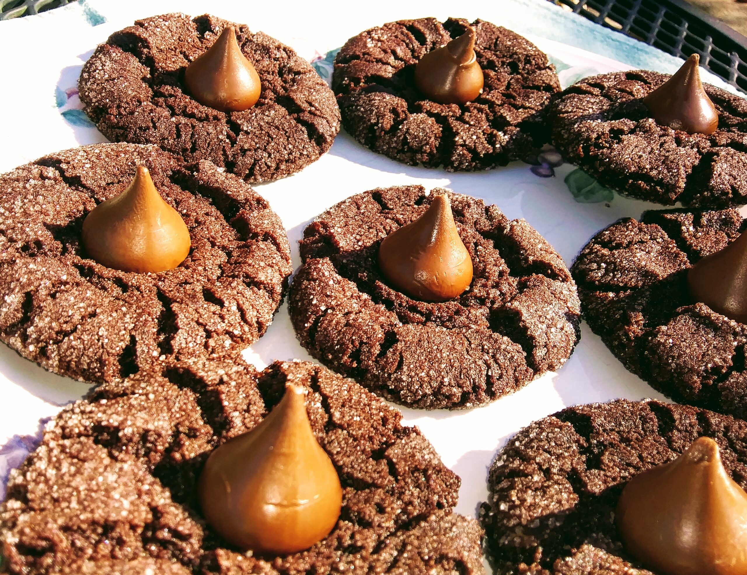 Special Dark Chocolate Kiss Cookies