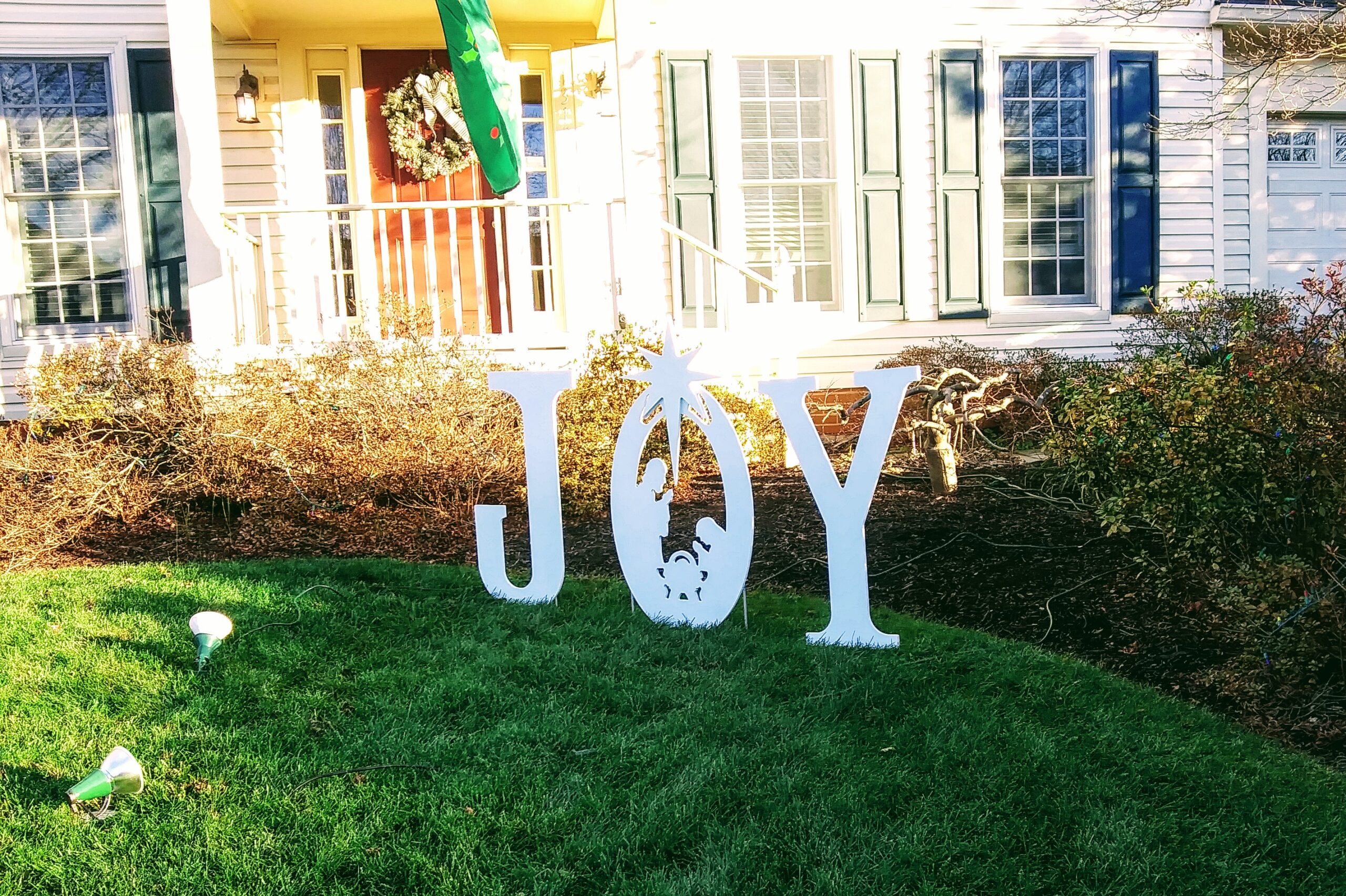 White Joy Sign