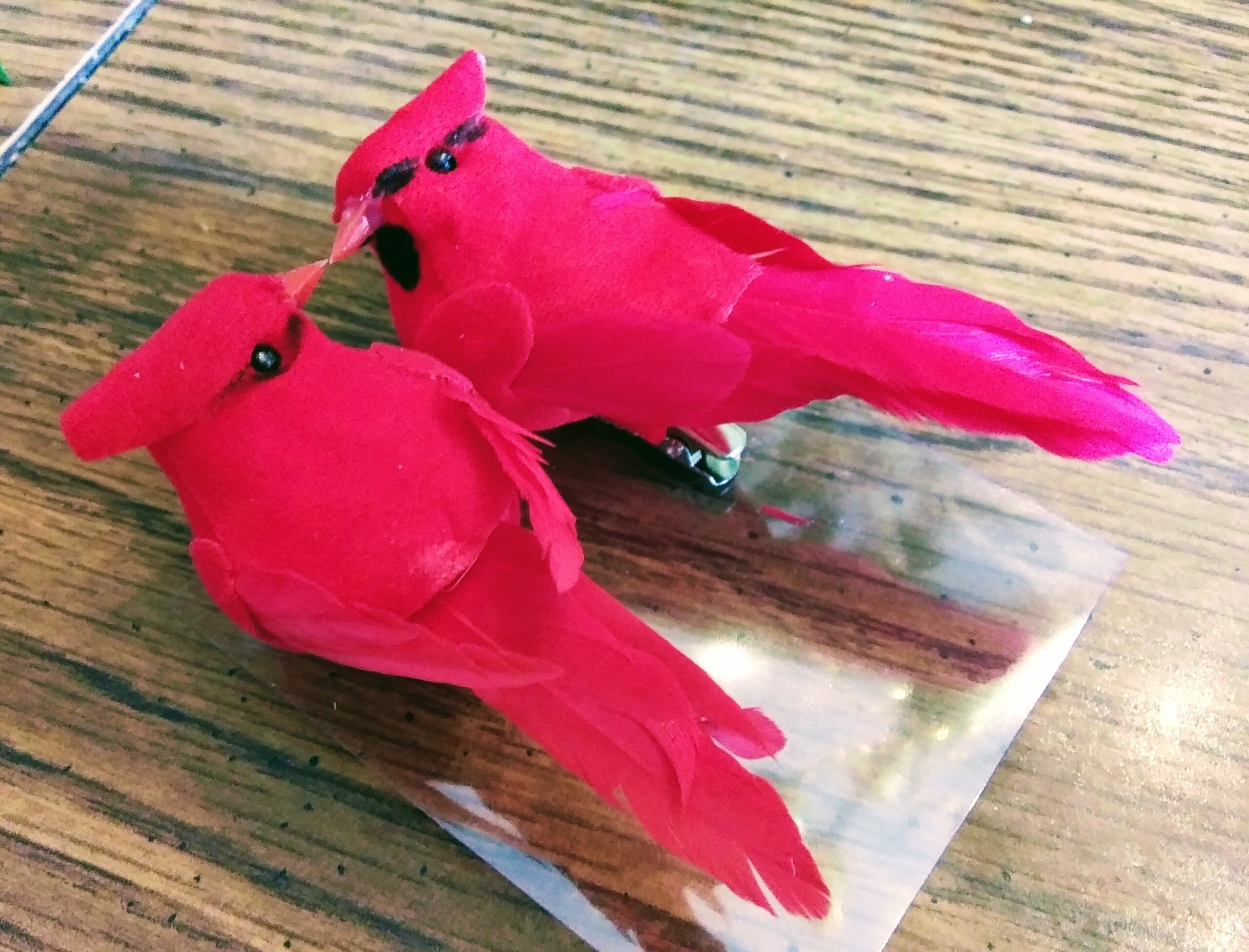 Mini Red Cardinal Birds