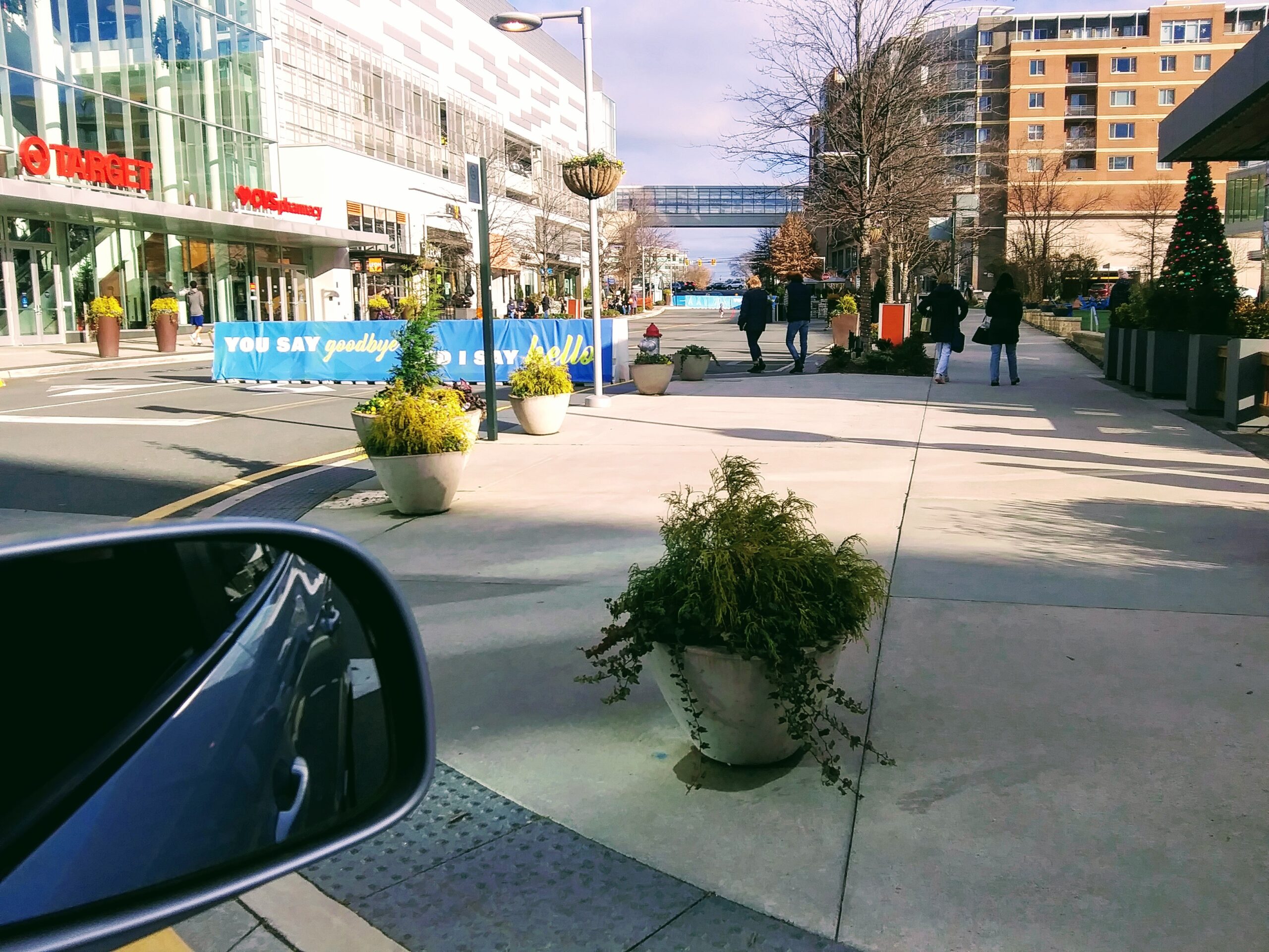 Planters Near Blocked Off Street