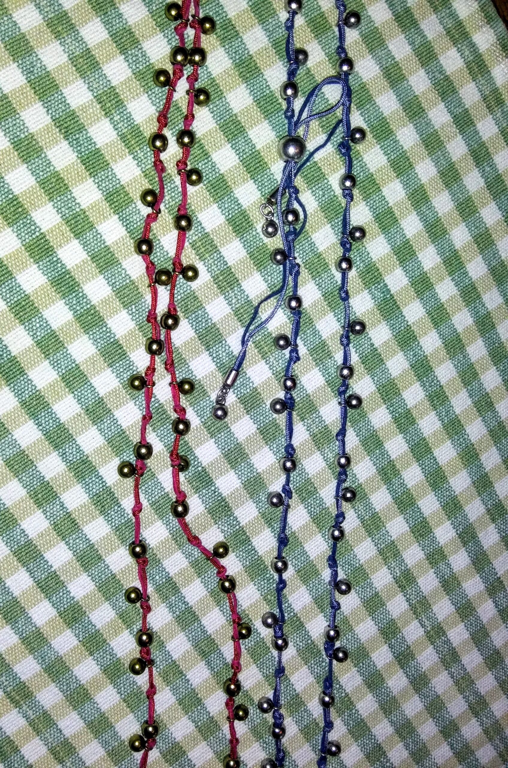 Beaded Necklaces Side by Side