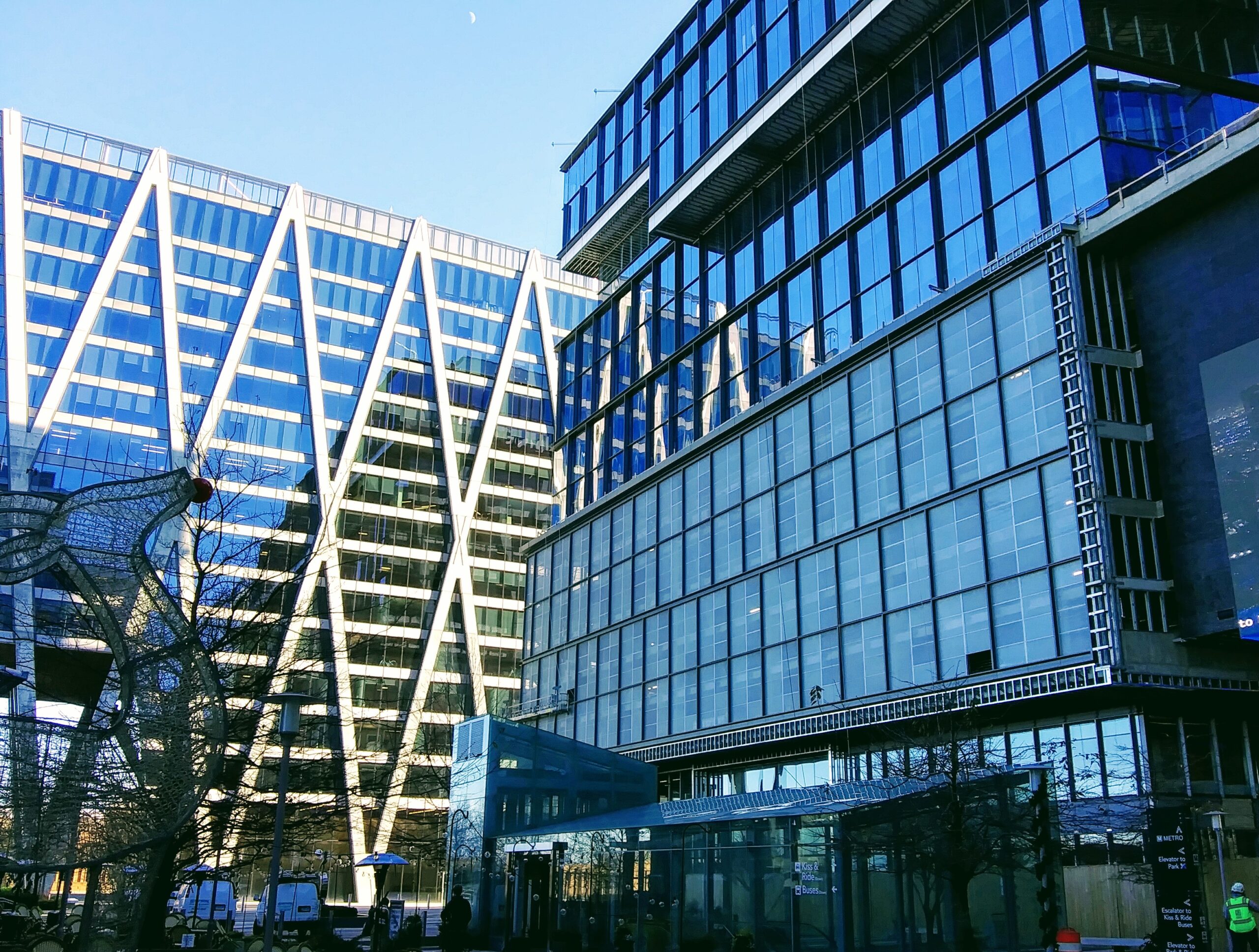 Buildings Near Silver Line Metro