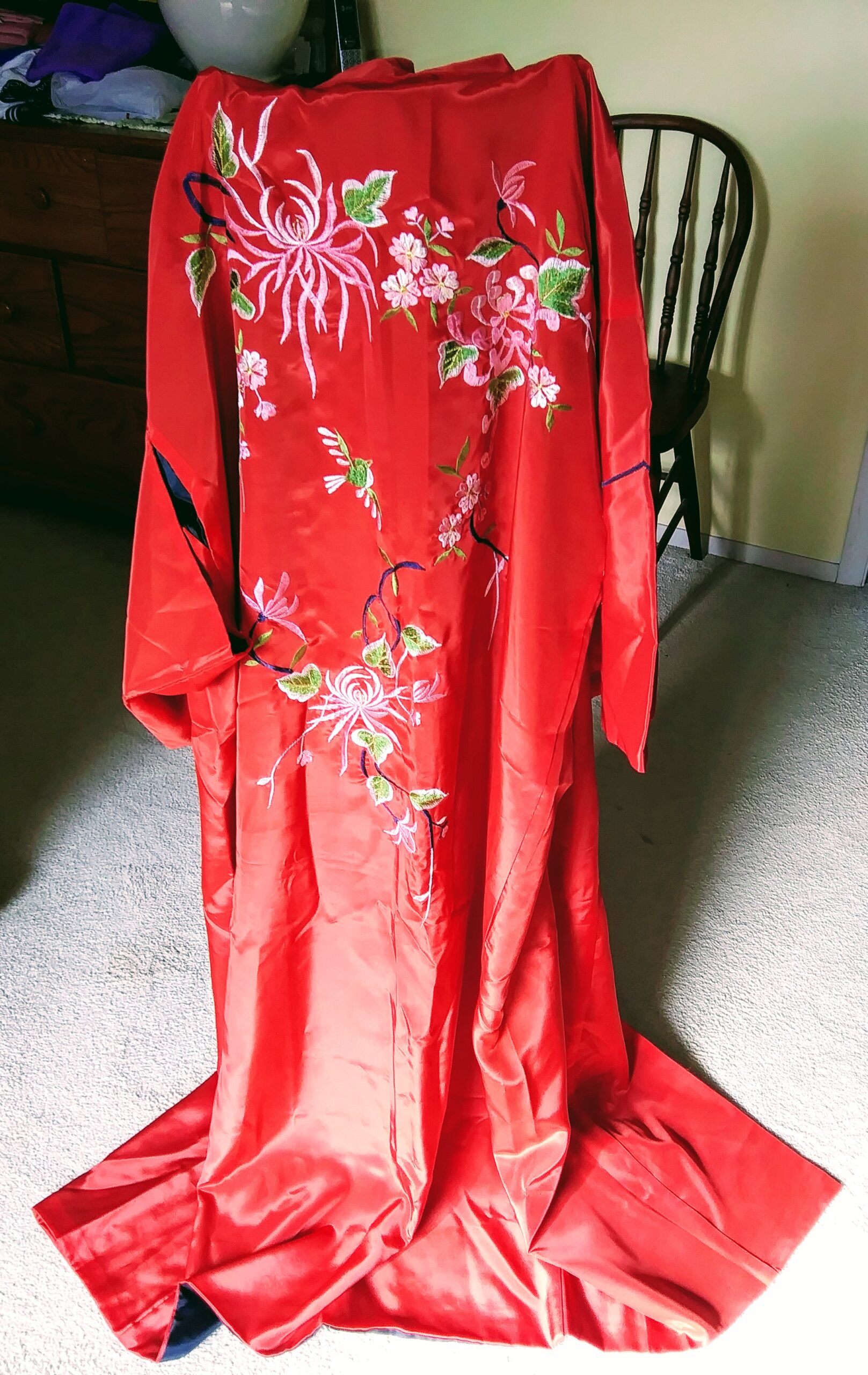 Complete View of the back of the Kimono