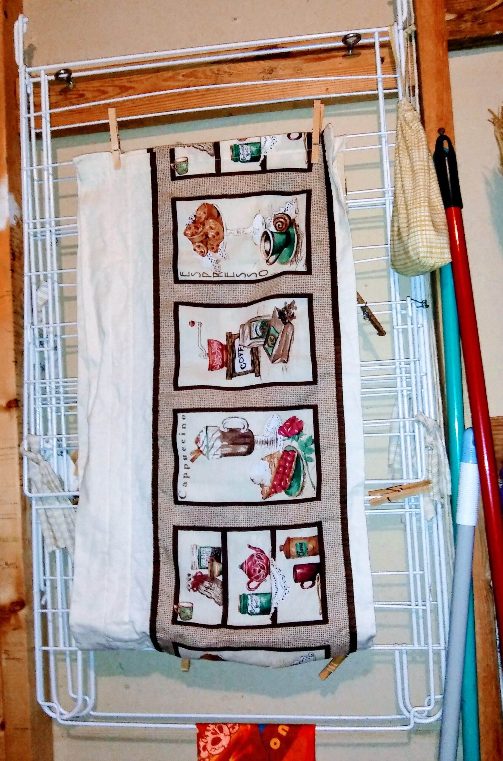 Drying Rack in Laundry Room