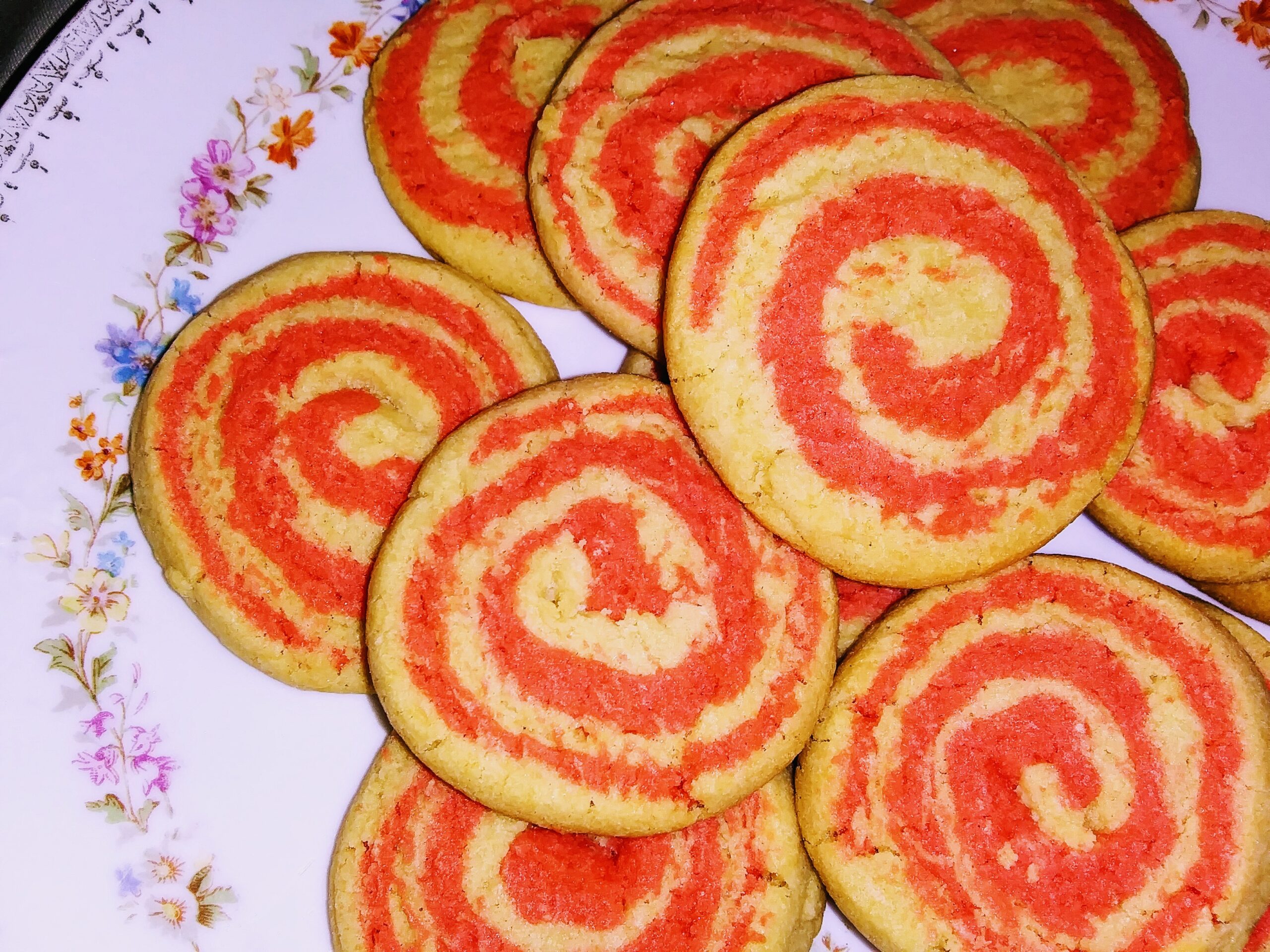 Pink Pinwheel Cookies