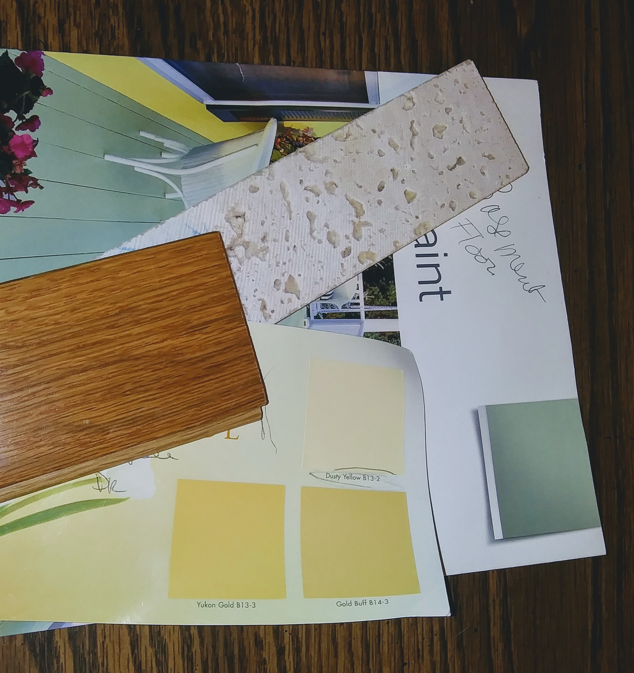 Sample Wood Flooring and Paint Samples