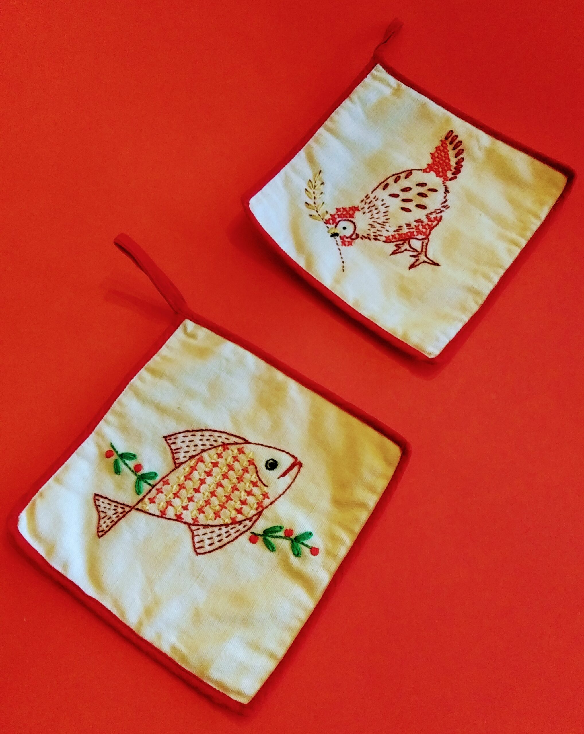 Fake Vintage Pot Holders