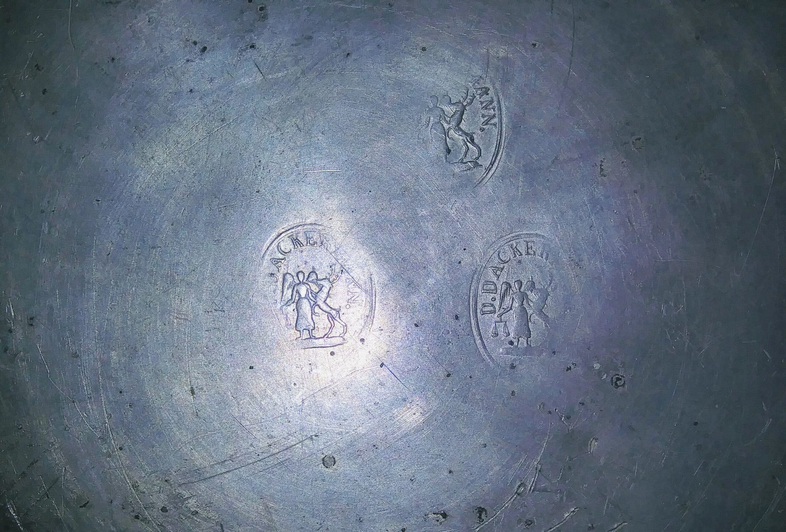 Three Hallmarks on the Bottom of a Dackermann Bowl