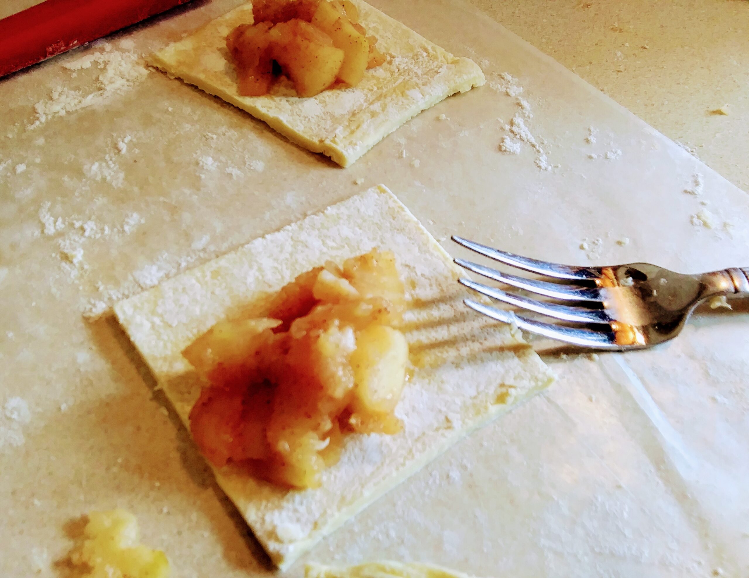 Filling Apple Tartlets