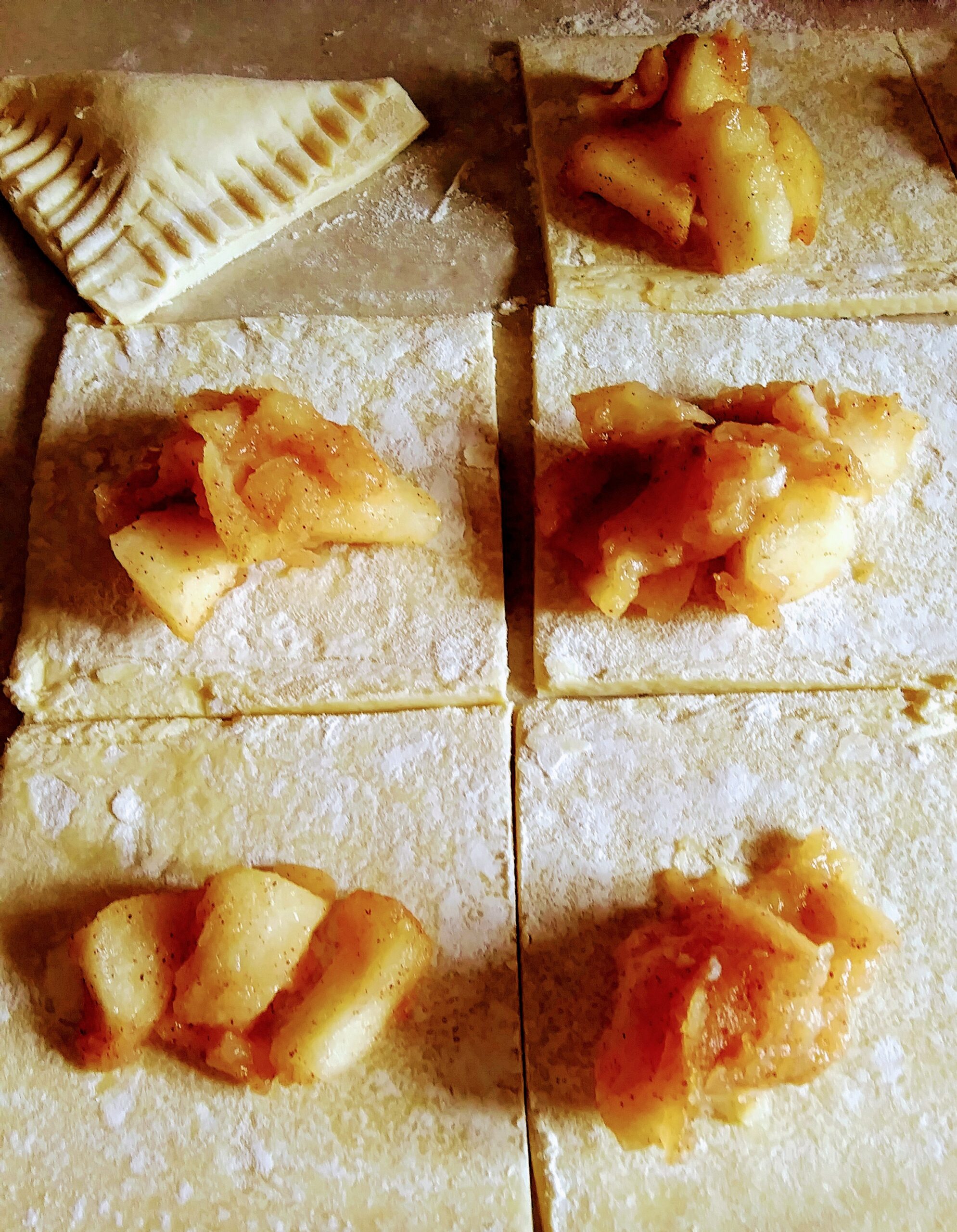 Folding Puff Pastry into
Mini Tartlets