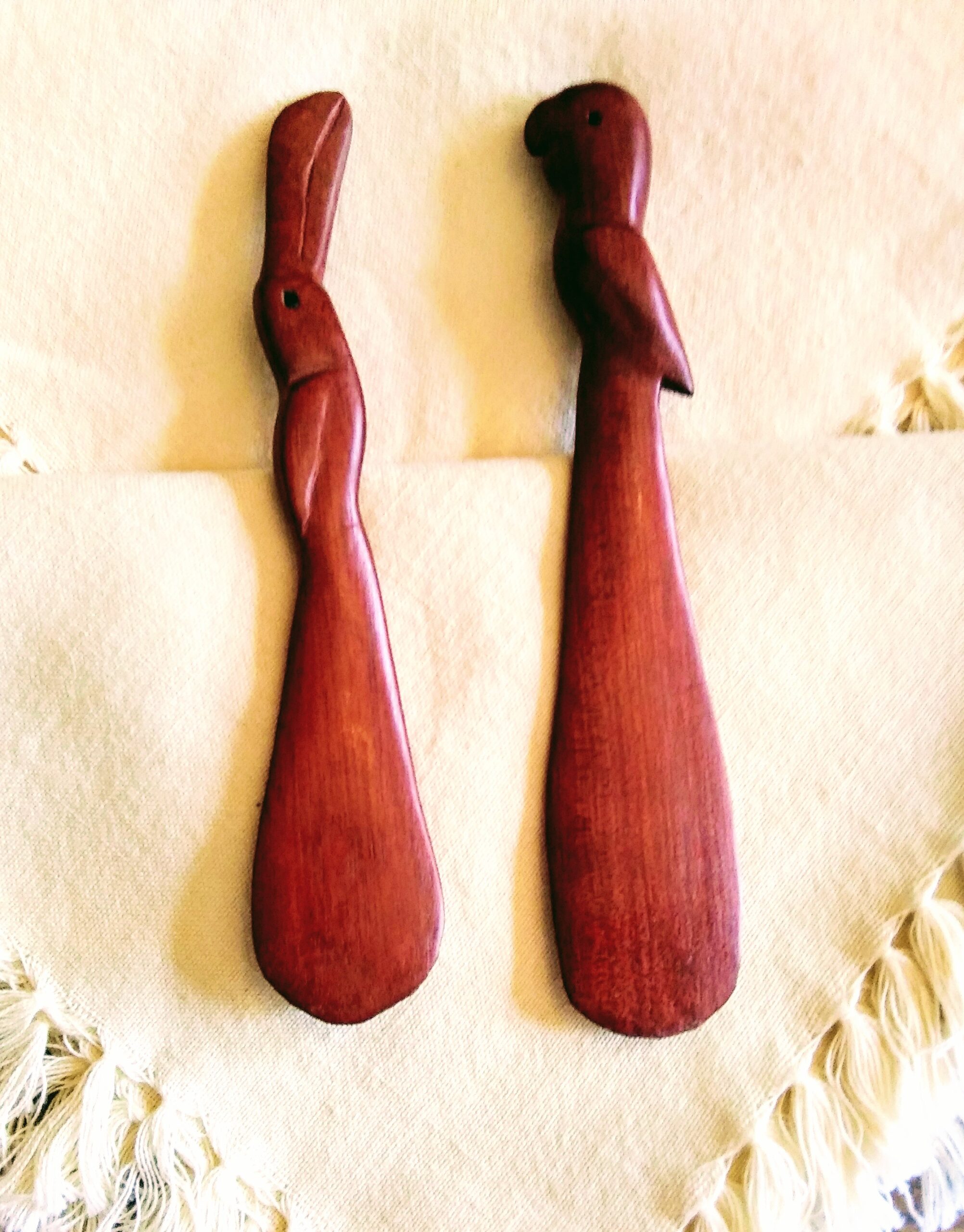 Wooden Bird Shaped Cheese Spreaders