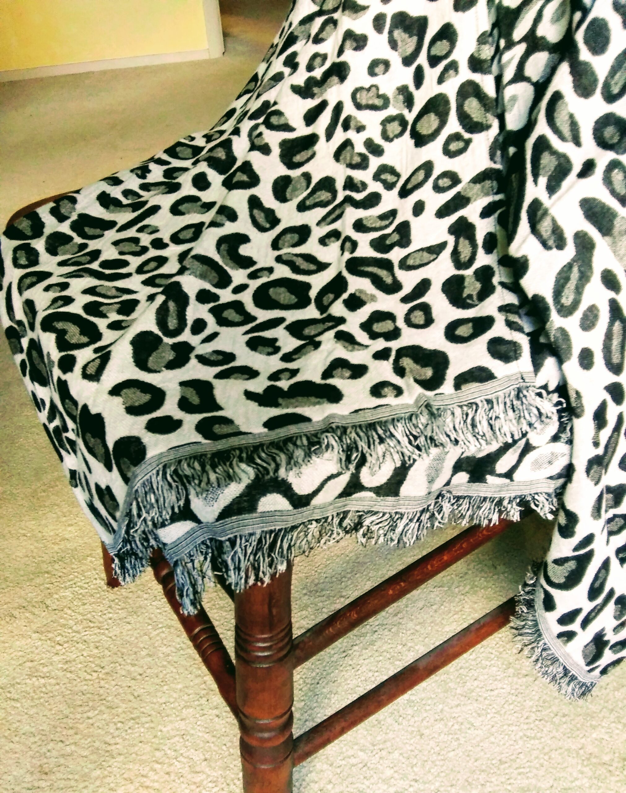 Leopard Print Ruana