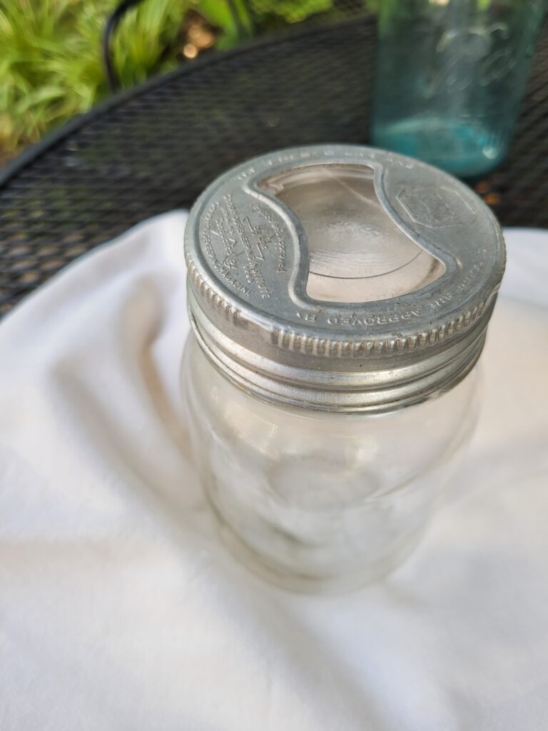 Vintage Canning Jar and Lid