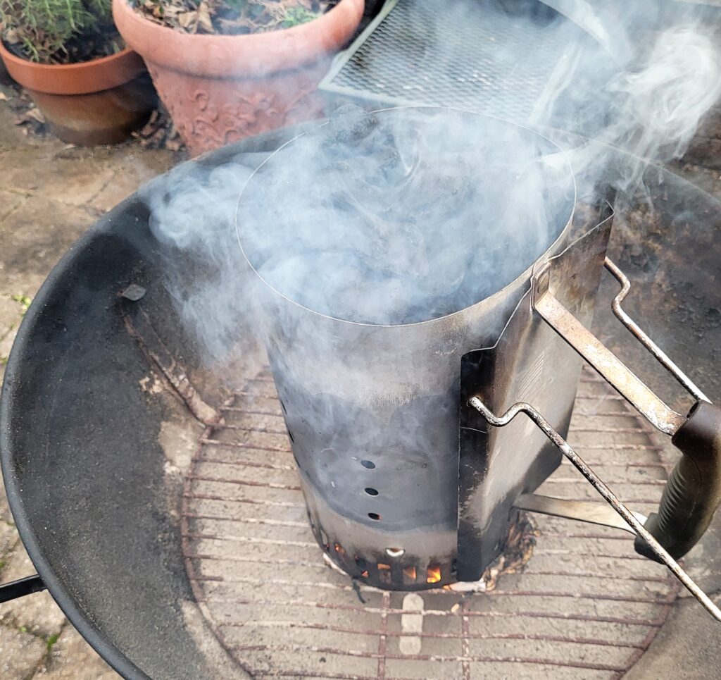 BBQ Chimney for Wintertime Meal