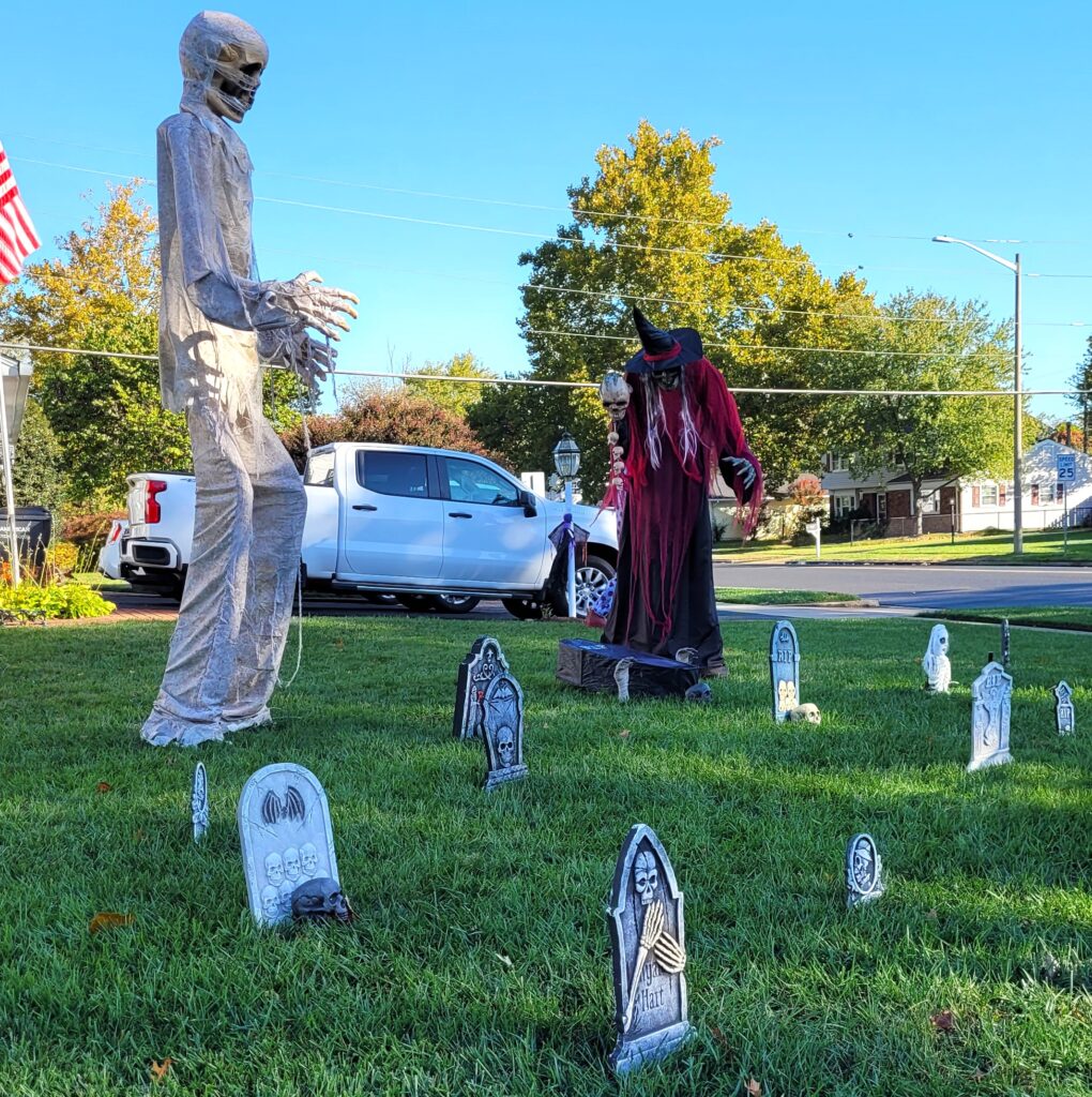 Giant Halloween figures