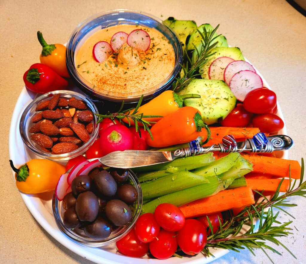 Vegetables and Hummus