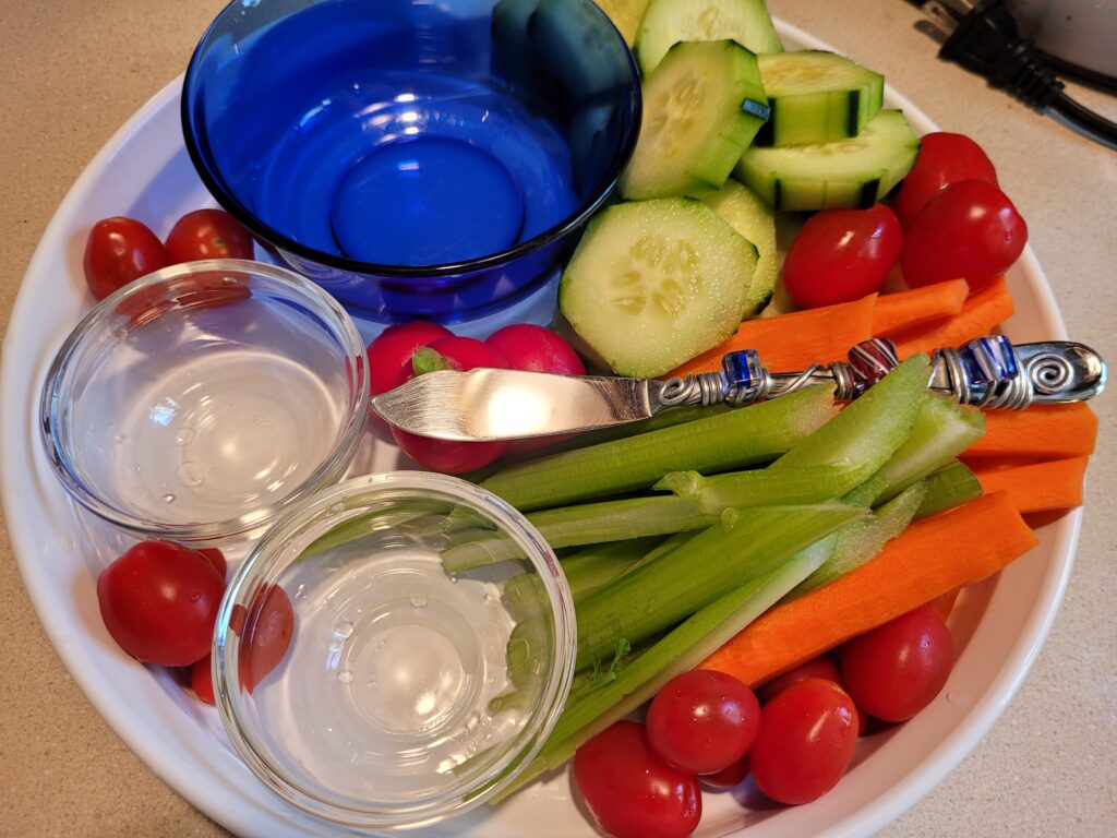 Vegetables and Hummus