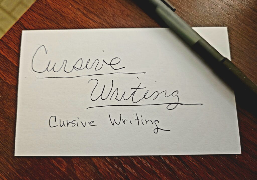 Cursive Writing