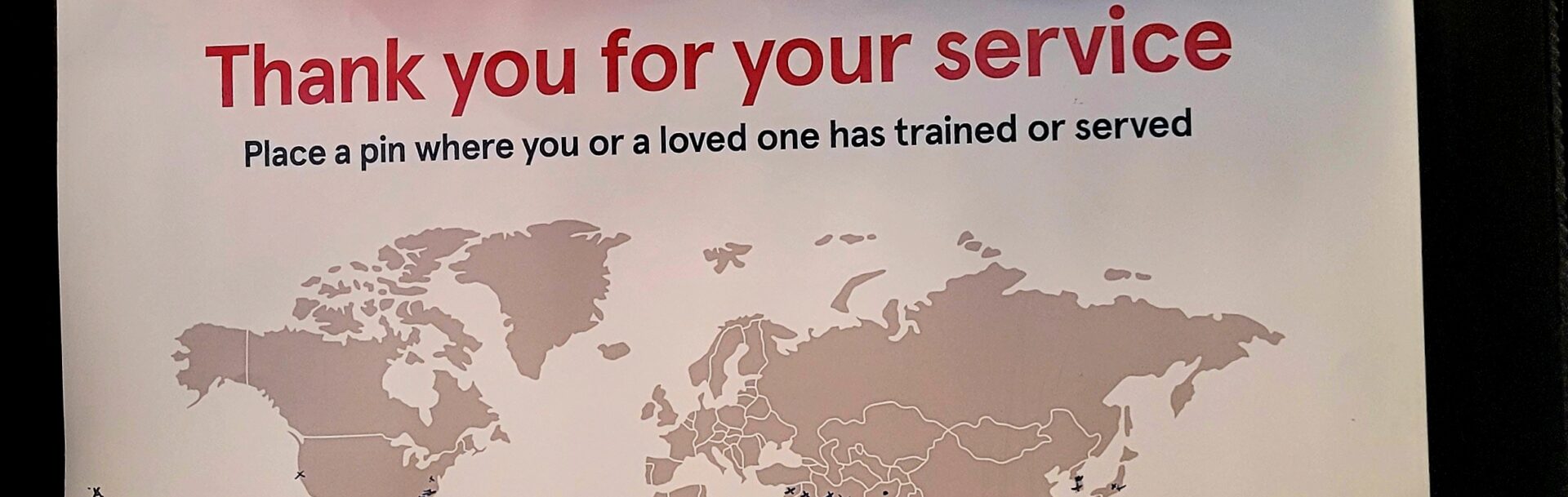 Military Appreciation, service map