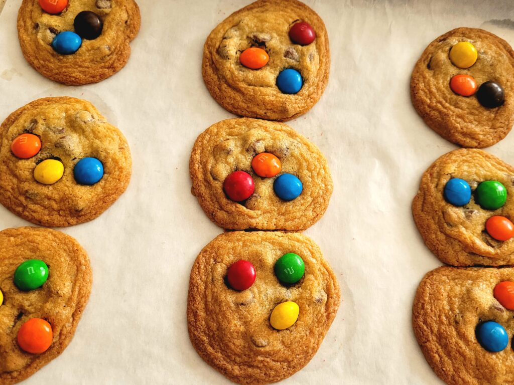 Non-Melting M&M's Cookies