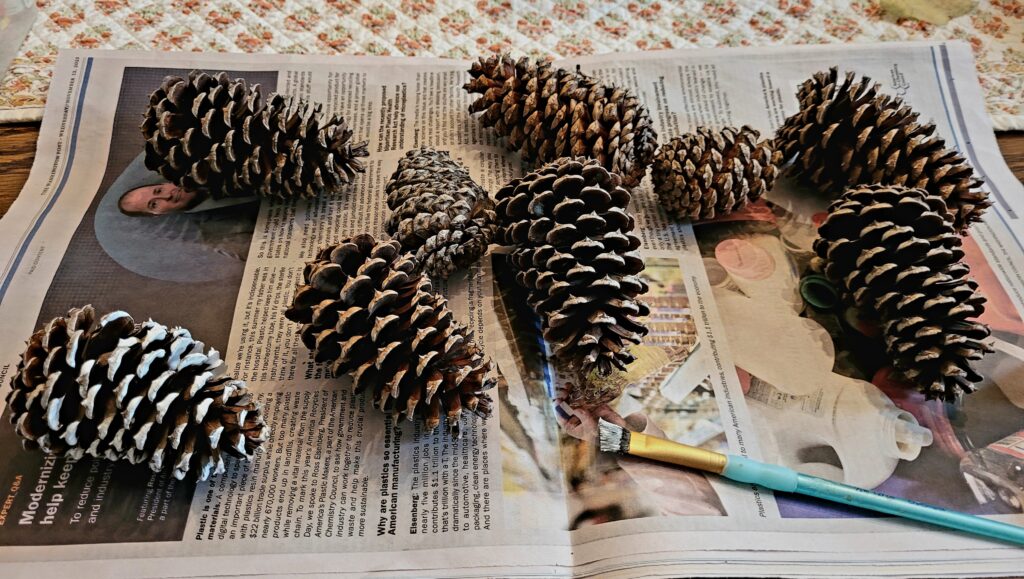 Pinecone Clothespin Wreath