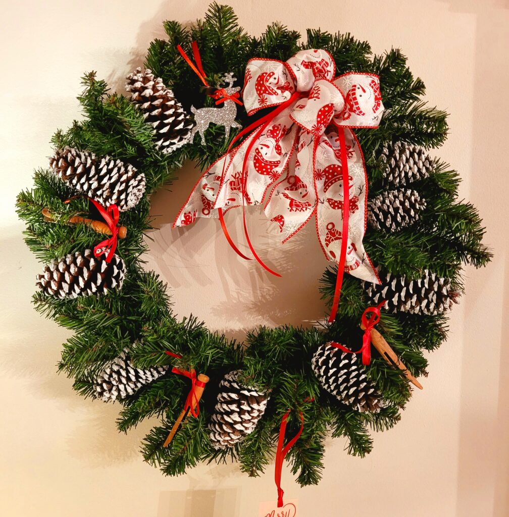 Pinecone Clothespin Wreath